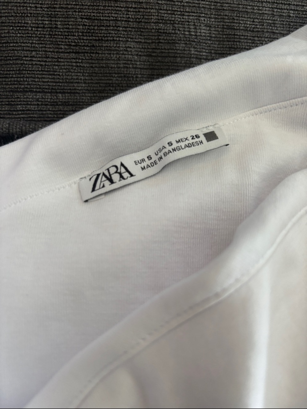 Zara White Off-Shoulder Ruched Top - Picture 4 of 4
